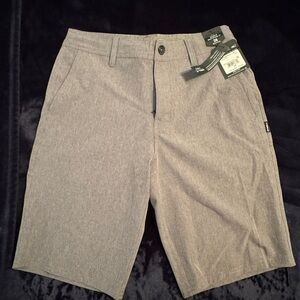 O'Neill Men's Charcoal Flat Front Shorts